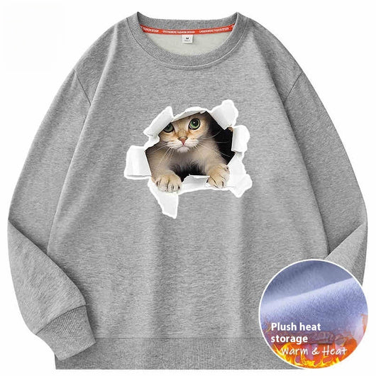 Playera Suelta de Cuello Redondo para Parejas - Algodón 100% Manga Larga - Image 11