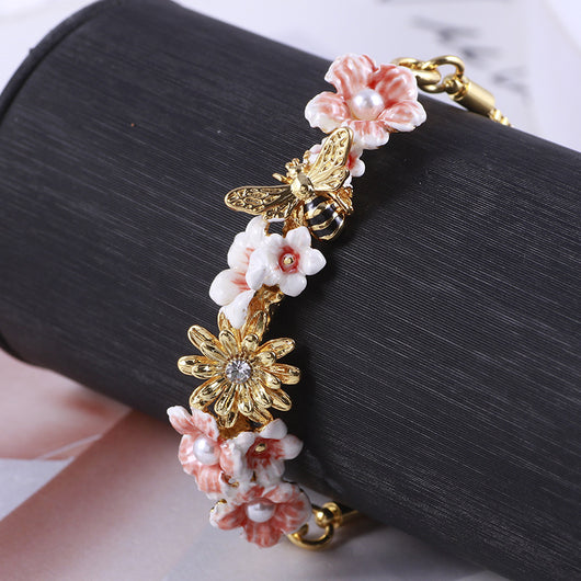 Pulsera Ajustable Flores de Abeja y Semillas - Image 3