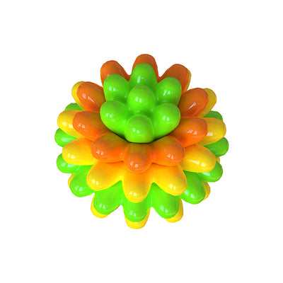 Bright green spiky TPR pet dog molar ball for bite resistance training and tooth cleaning. - Image 7