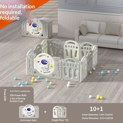 Tapete de Gateo y Corral de Juego para Niños - Image 3