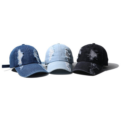 Gorra de Béisbol Unisex con Detalles Perforados en Denim - Image 15