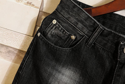 Pantalones Cortos Denim Slim Rotos Hombre - Estilo Urbano Moderno - Image 8