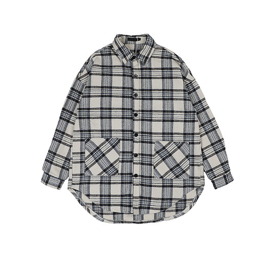Chaqueta Camisa Suelta con Frente Corto y Aberturas Laterales - Image 7