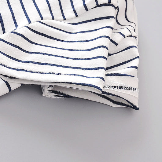 Conjunto Infantil Dos Piezas con Babero - Playera Cuello Redondo Manga Corta - Image 18