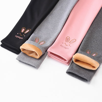 Leggings Gruesos para Niñas Primavera Otoño Color Sólido - Image 18