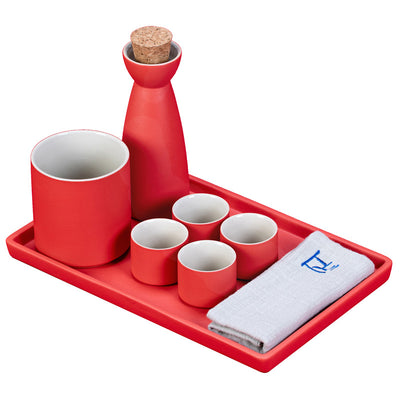 Juego de Sake y Vino Tinto en Cerámica - Image 3