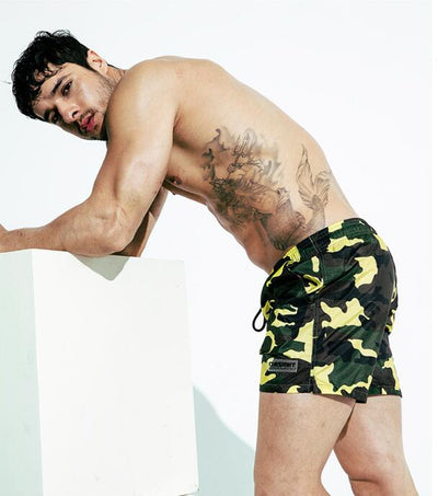 Shorts de Playa Camuflaje Sueltos Secado Rápido para Hombre - Image 3