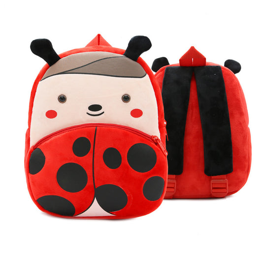 Plush gray and navy blue elephant backpack for toddlers, featuring a front zipper pocket, brown ears, and adjustable straps. - Image 15