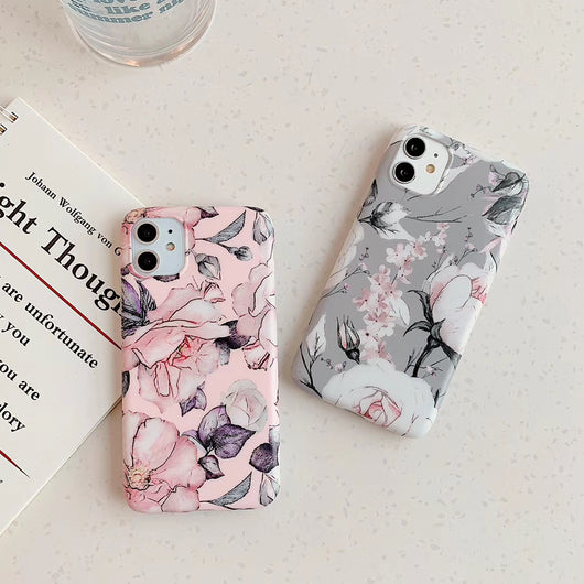 Funda Vintage de Flores y Hojas Compatible con Apple - Image 7