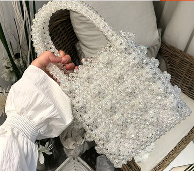 Bolso Tejido a Mano con Perlas - Image 11