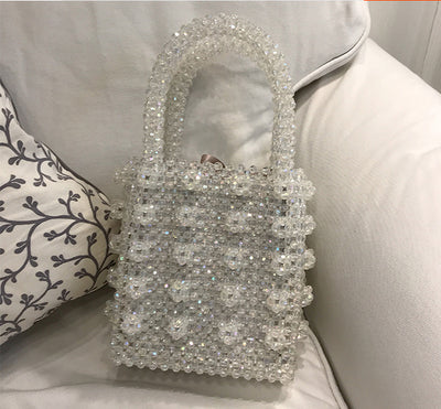 Bolso Tejido a Mano con Perlas - Image 13