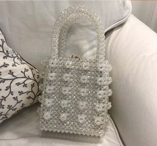 Bolso Tejido a Mano con Perlas - Image 13