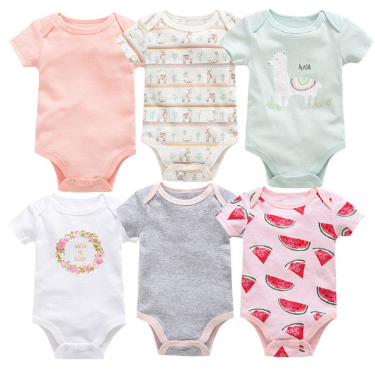 Set de 6 Bodis Cortos para Bebé - Ropa Cómoda y Práctica