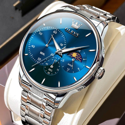 Reloj Multifunción de Acero Inoxidable para Hombre - Resistente al Agua - Image 5