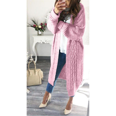Cardigan Tejido de Largo Medio con Detalle Trenzado - Image 5