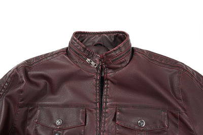 Chaqueta de Cuero PU para Hombre - Primavera y Otoño - Image 9
