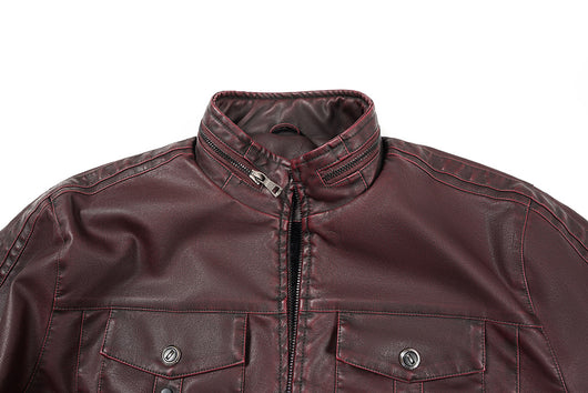 Chaqueta de Cuero PU para Hombre - Primavera y Otoño - Image 9