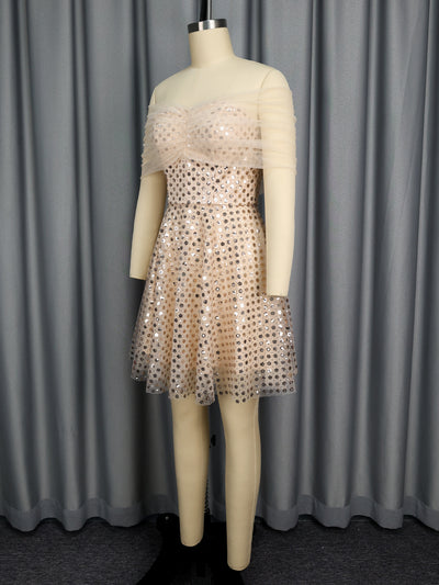 Vestido de Noche Elegante Hombros Descubiertos - Image 11