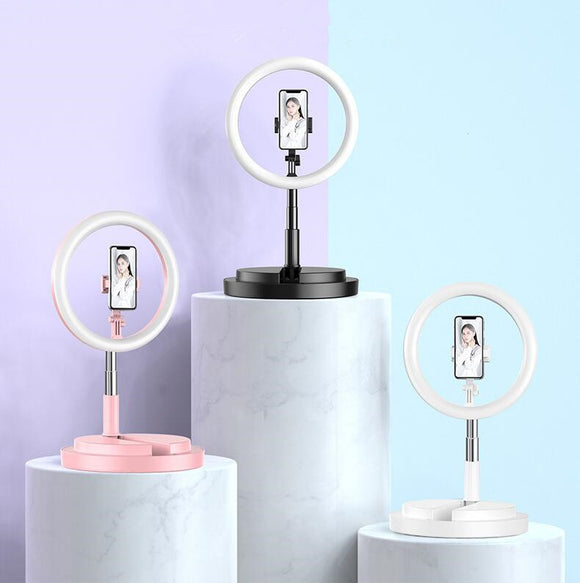 Aro de Luz LED 10 pulgadas Regulable Compatible con iPhone y Android para Fotografía y Video