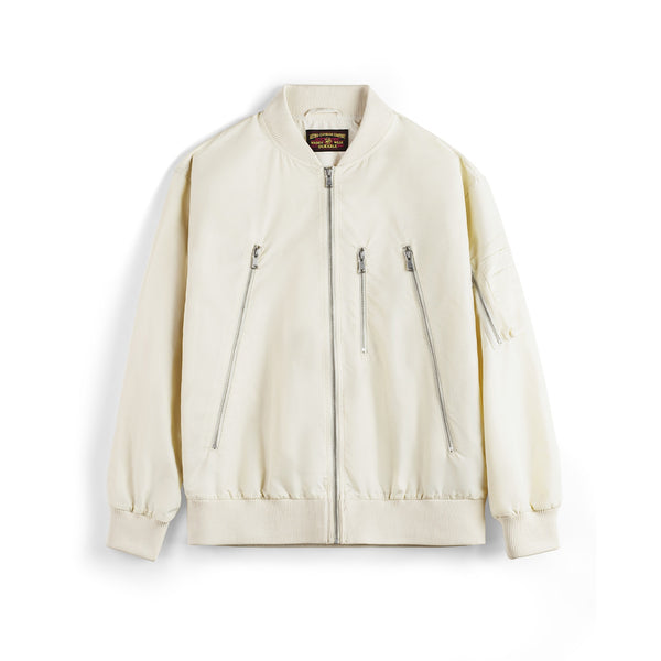 Chaqueta Piloto Blanca Casual de Nylon Ligero Estilo Béisbol - Image 5