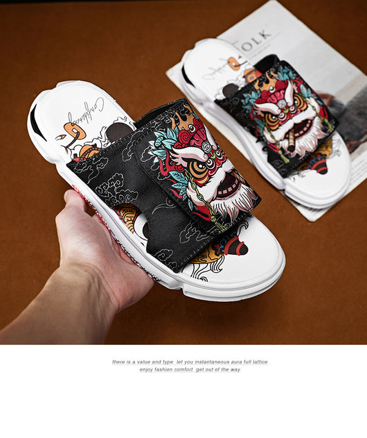 Sandalias y Pantuflas Deportivas para Hombre con Suela Gruesa - Image 13