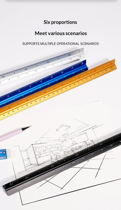 Regla Triangular de Aluminio para Diseño y Dibujo Profesional - Image 15