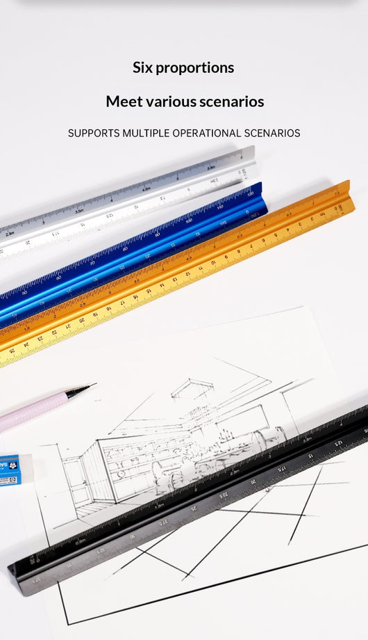 Regla Triangular de Aluminio para Diseño y Dibujo Profesional - Image 15