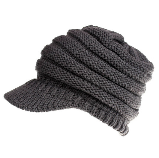 Gorro Tejido con Agujero para Coleta - Beanie Cálido para Mujer Otoño Invierno - Image 6