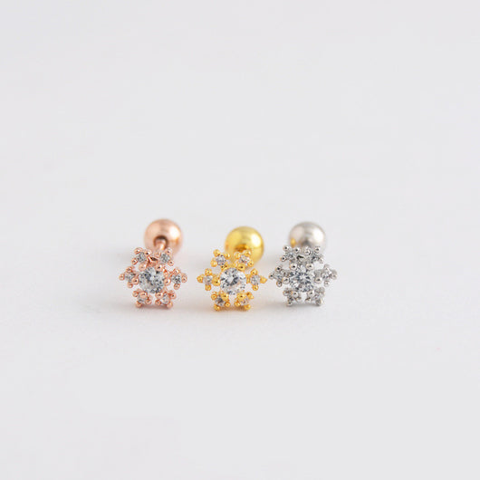 Aretes de Zircón Mini Brillantes para Mujer - Diseño Elegante y Delicado