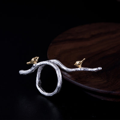 Anillo Ajustable con Diseño de Ave - Image 3