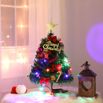 Árbol de Navidad Miniatura con Luces LED, Accesorios y Decoraciones de Escritorio - Image 3