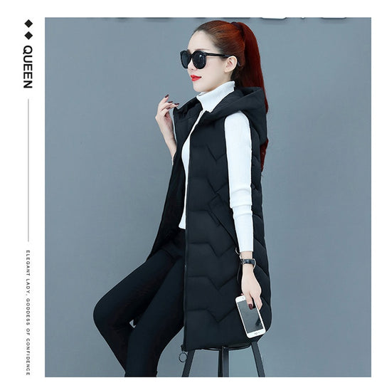 Chaleco Acolchado de Algodón para Mujer Talla Grande - Image 33