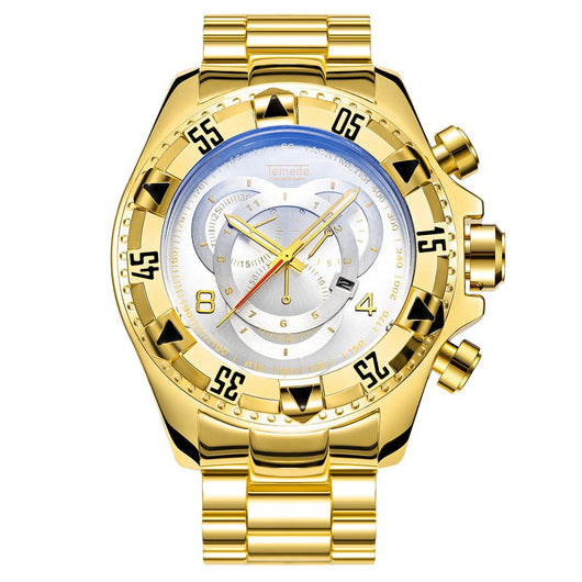 Reloj Deportivo de Acero con Esfera Grande