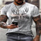 Camiseta Deportiva Slim Fit para Hombre - Talla Grande con Estampado Moderno