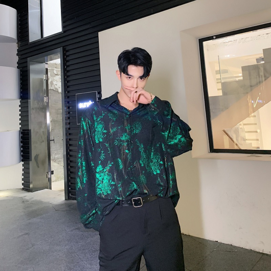 Camisa Floral Hip Hop Streetwear para Hombre - Image 5