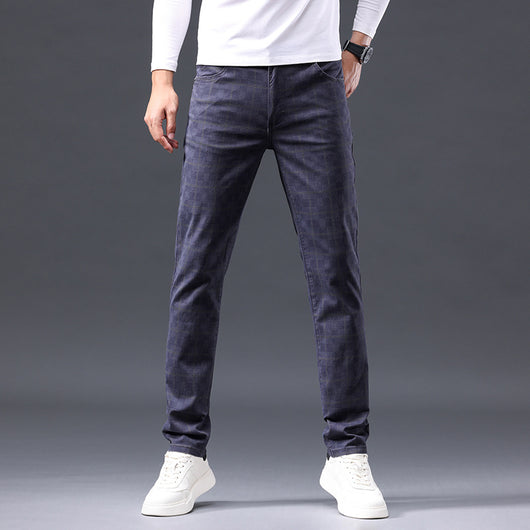 Pantalones Casuales de Algodón Estilo Británico para Hombre - Image 7