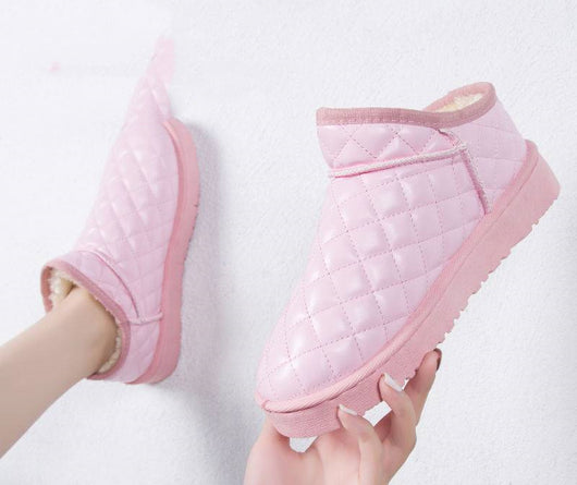 Botas Cortas Coreanas Acolchadas - Zapatos Planos Versátiles para Todo Uso - Image 4
