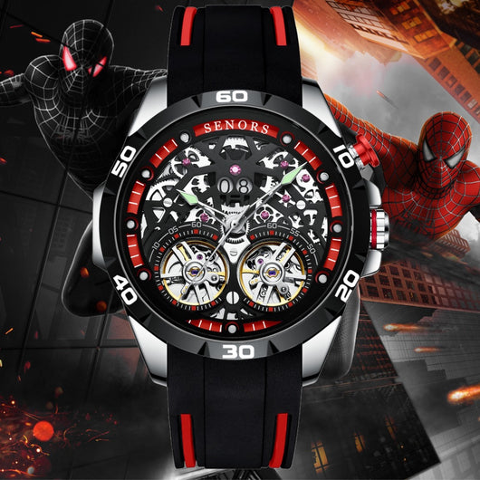Reloj Mecánico Esqueleto con Doble Tourbillon - Image 10