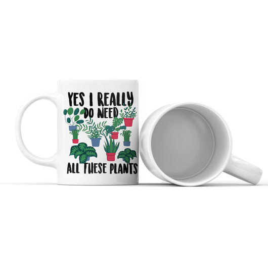 Taza de Cerámica Blanca con Diseño Botánico - Image 3
