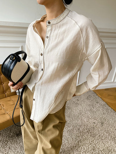 Camisa Suelta para Mujer - Diseño Simple Otoño - Image 4