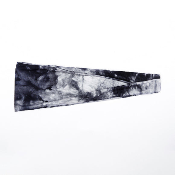 Cinta Deportiva Turbante Tie-Dye de Lado Ancho