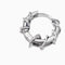 S925 Sterling Plateado Thorn Winding Earrings Men's Hip Hop Fashion Plateado Singer