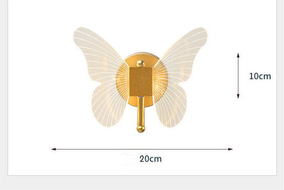 Lámpara de Pared Mariposa Lujo Minimalista para Dormitorio - Image 8