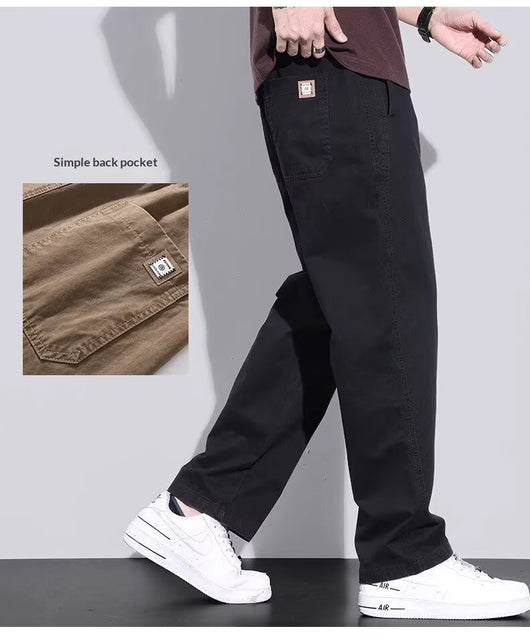 Pantalones de Trabajo Vintage Holgados para Hombre - Estilo Casual Americano - Image 18