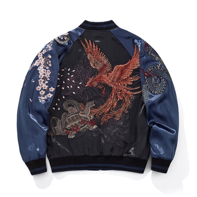 Chaqueta Universitaria Dragon y Tigre de las Cuatro Bestias Divinas - Image 3