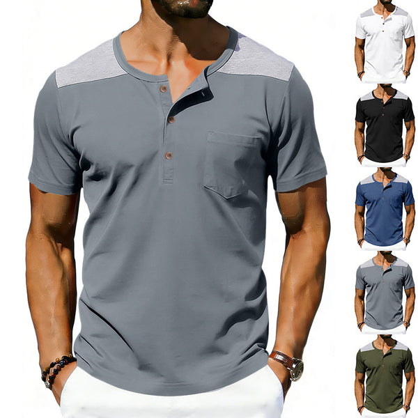 Camiseta Holgada Transpirable de Manga Corta para Hombre