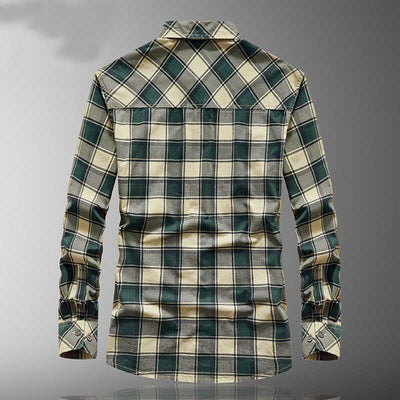 Camisa de Manga Larga a Cuadros para Hombre - Image 4