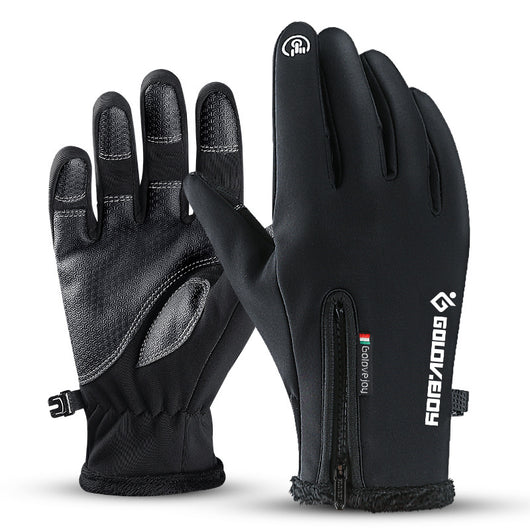 Guantes Moto Invierno Forrados Térmicos Impermeables Pantalla Táctil Agarre Antideslizante - Image 3