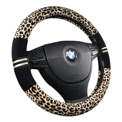 Funda Peluche para Volante de Auto Diseño Leopardo - Image 3