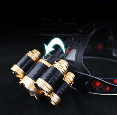 Faro LED Telescópico Dorado con 5 Luces de Enfoque Ajustable - Image 7